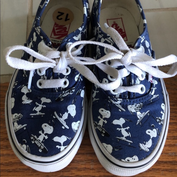 kids snoopy vans